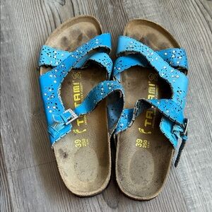 Tatami women’s Blue Sandals with Buckle